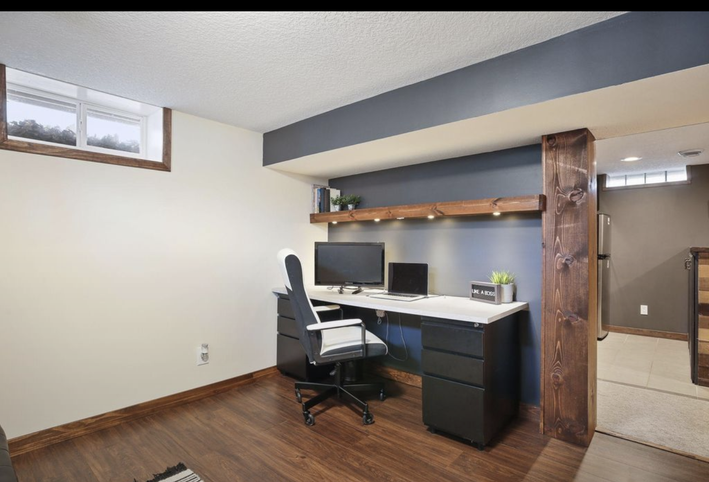 Faux Beam and Floating Shelf Install