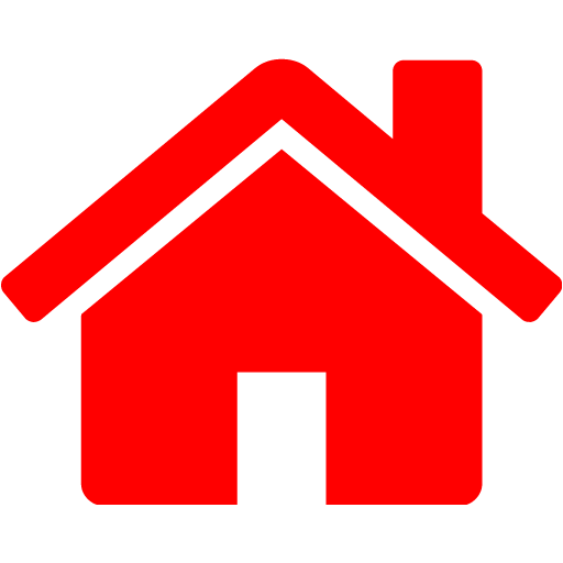 red house signifying the home has been tested and the system has been cleaned
