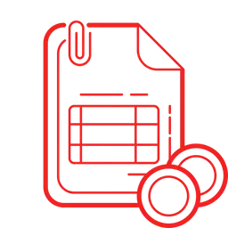 red icon for quote