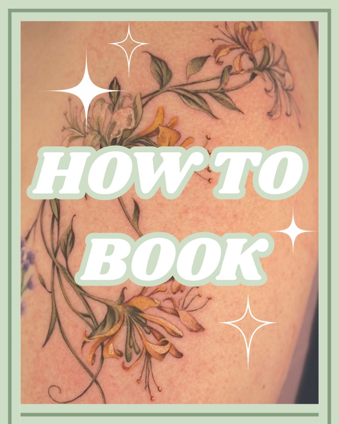 ✨HOW TO BOOK✨

Here&rsquo;s a step-by-step on my booking process. Please feel free to email me at victoriatattoos7@gmail.com if you have any questions! I try to reply to all dms ^_^