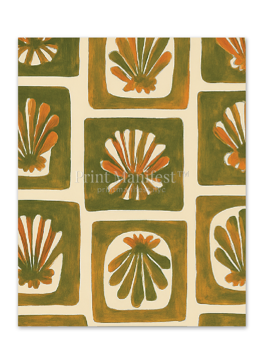 Terracotta Shell Grid