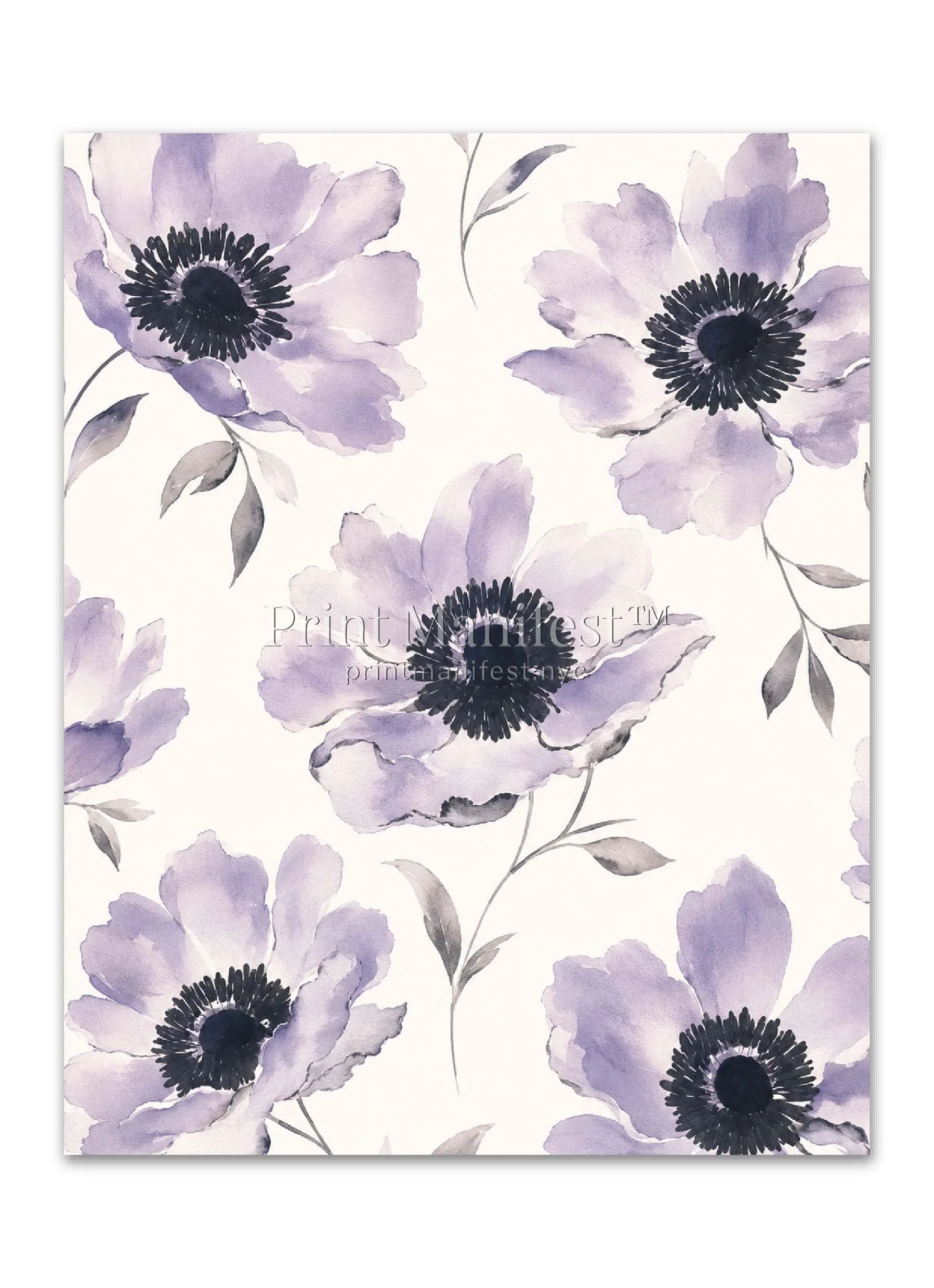 Lavender Ink Bloom