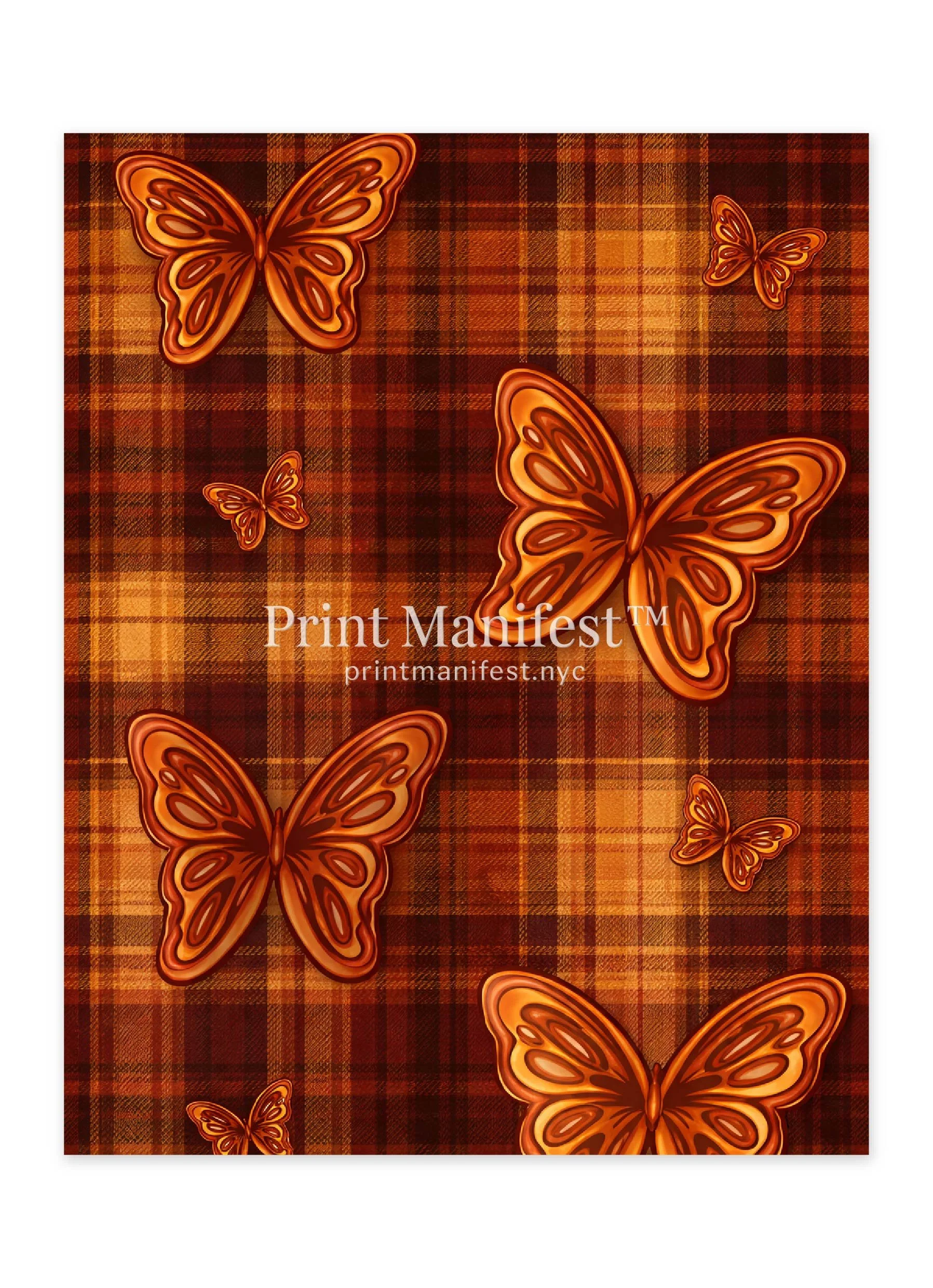 Burnt Butterfly Plaid