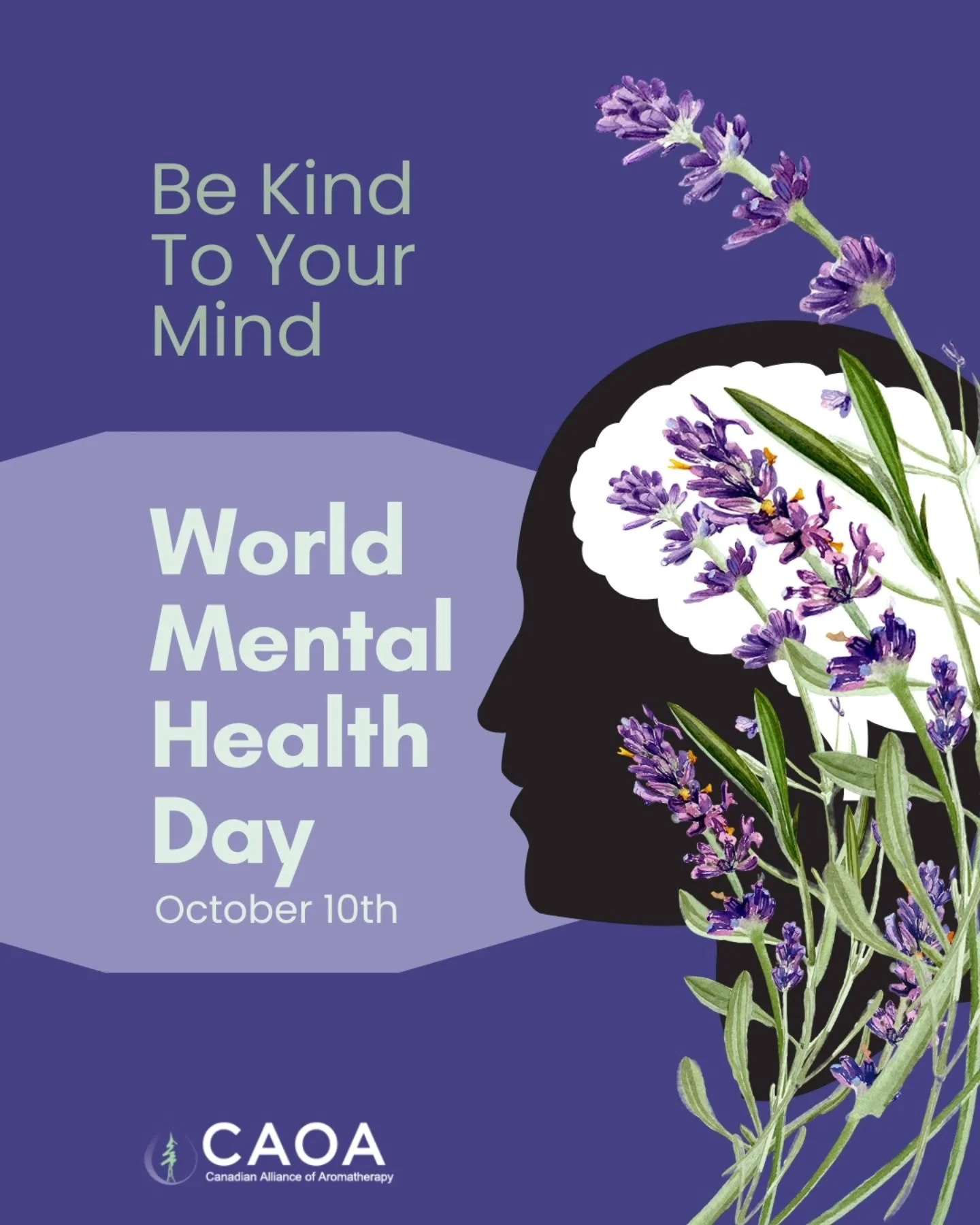 Today is World Mental Health Day, a vital reminder of the significance of mental health for everyone. 

Each day brings new research that reinforces the effectiveness of aromatherapy in enhancing mental health and overall well-being. 

At CAOA, we ar