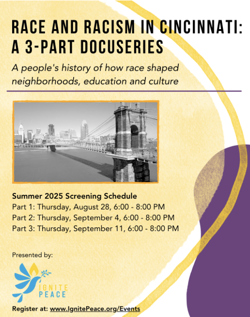 Race and Racism in Cincinnati: A 3-Part Docuseries – Summer 2025 Virtual Session (Copy) (Copy)