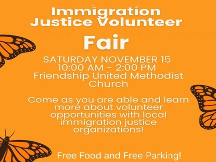  Immigration Justice Volunteer Fair