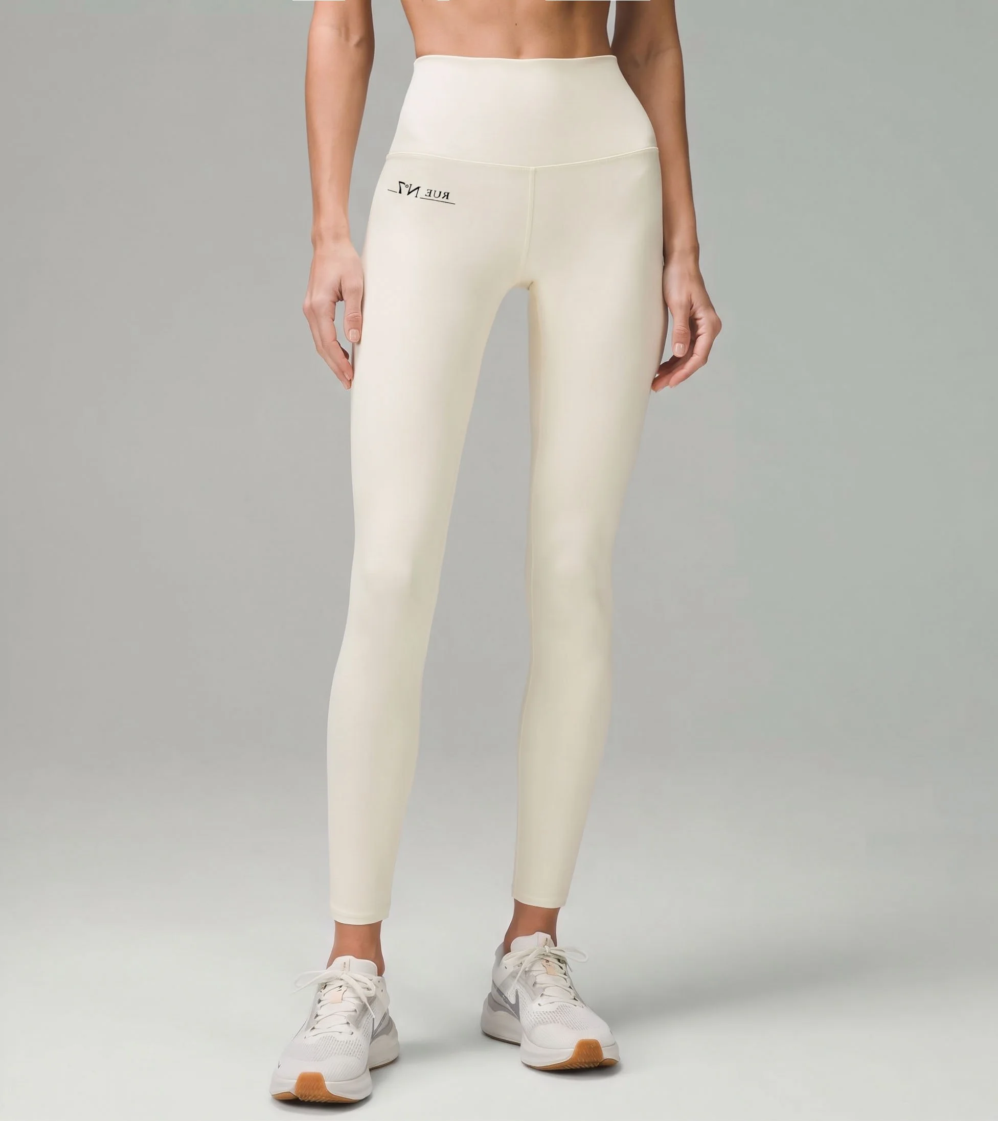 Contoured mid rise Legging in Pearl