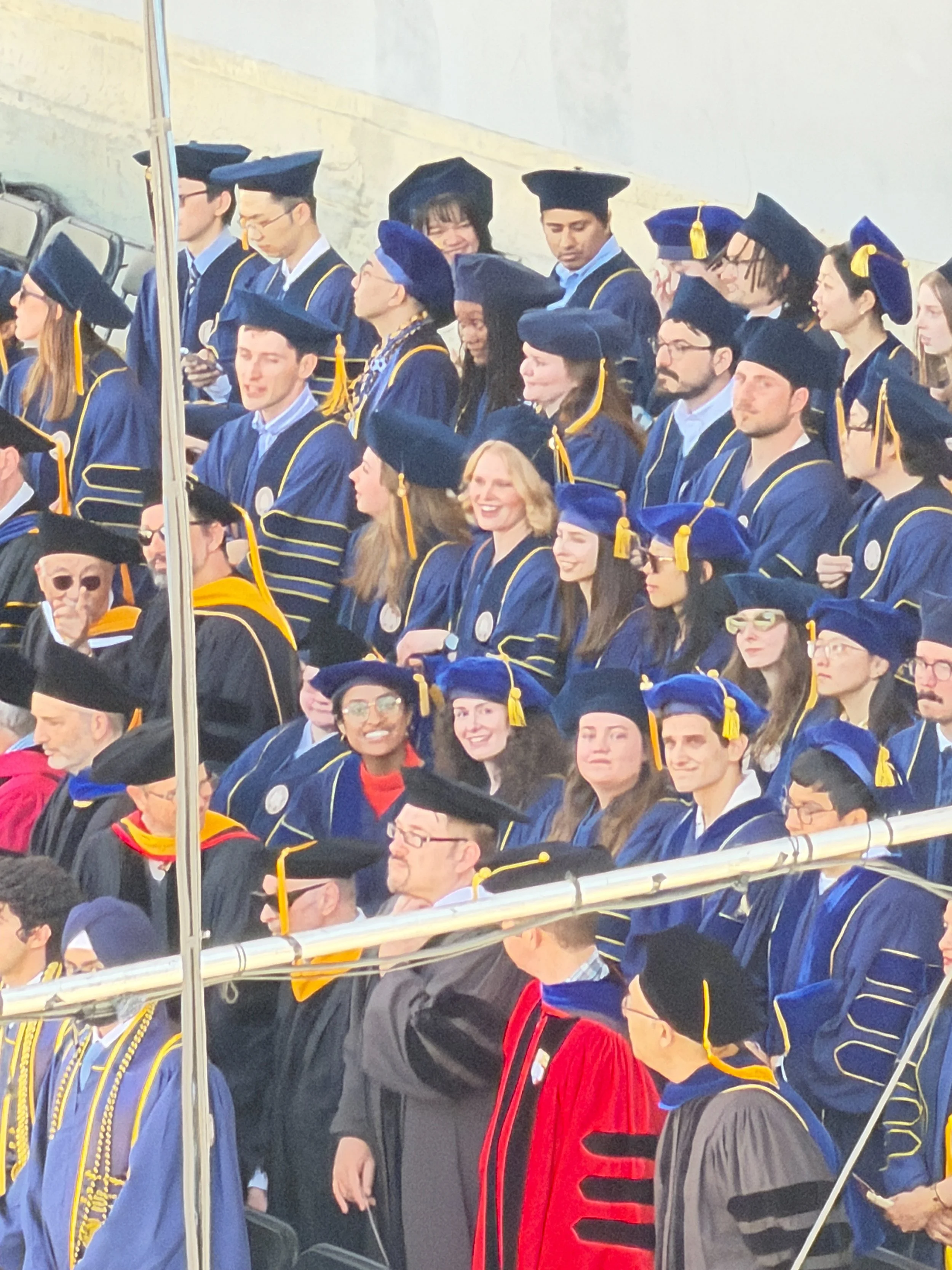 Congrats to Noella, Anika, and Adrisha on graduating and being hooded!