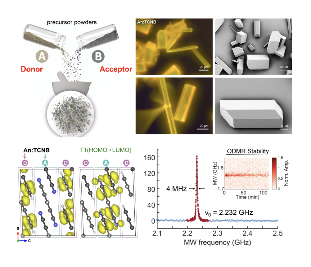 81. Room-temperature quantum-sensing molecular crystals grown in minutes