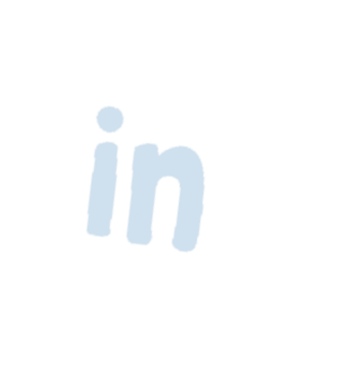 Black background with the LinkedIn logo, which is a blue circle with a white 'in' inside.