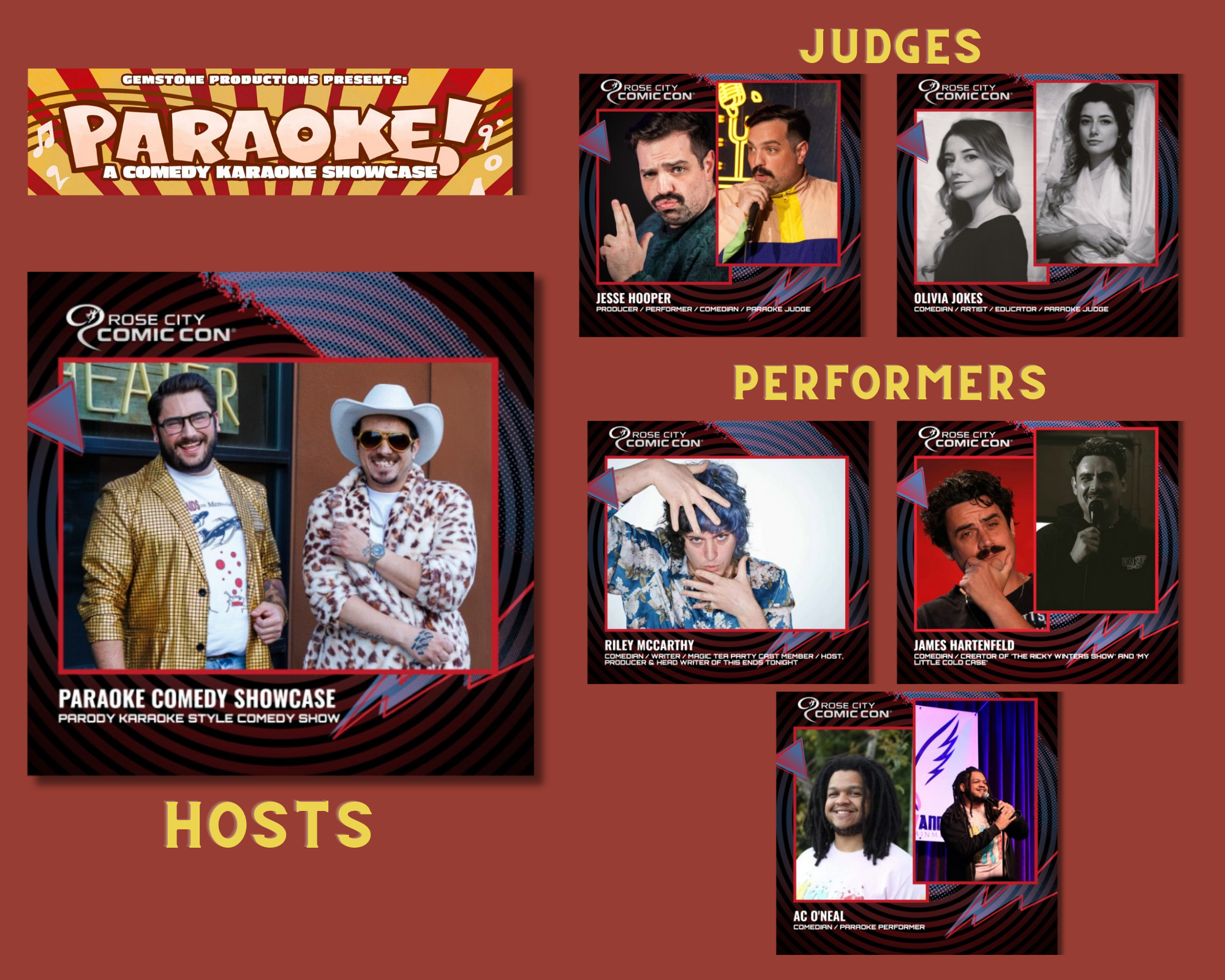 Rose City Comic Con Portland Weird Fest Variety Show — Weird Portland ...