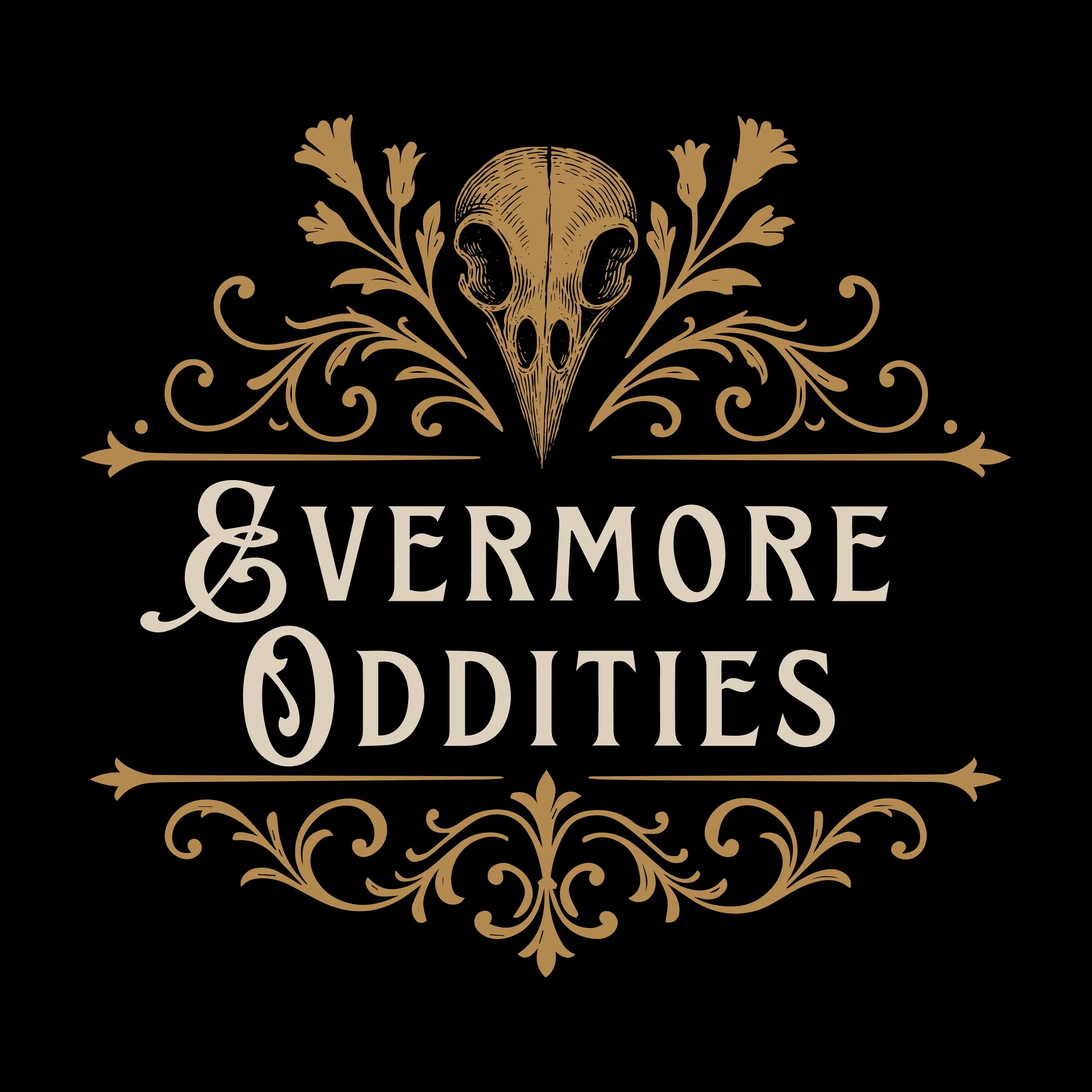Evermore Oddities creates tiny worlds for the wonderfully weird. We transform insects, bones, botanicals, minerals, and other curious treasures into one-of-a-kind shadow boxes and glass displays - part cabinet of curiosities, part natural history mus