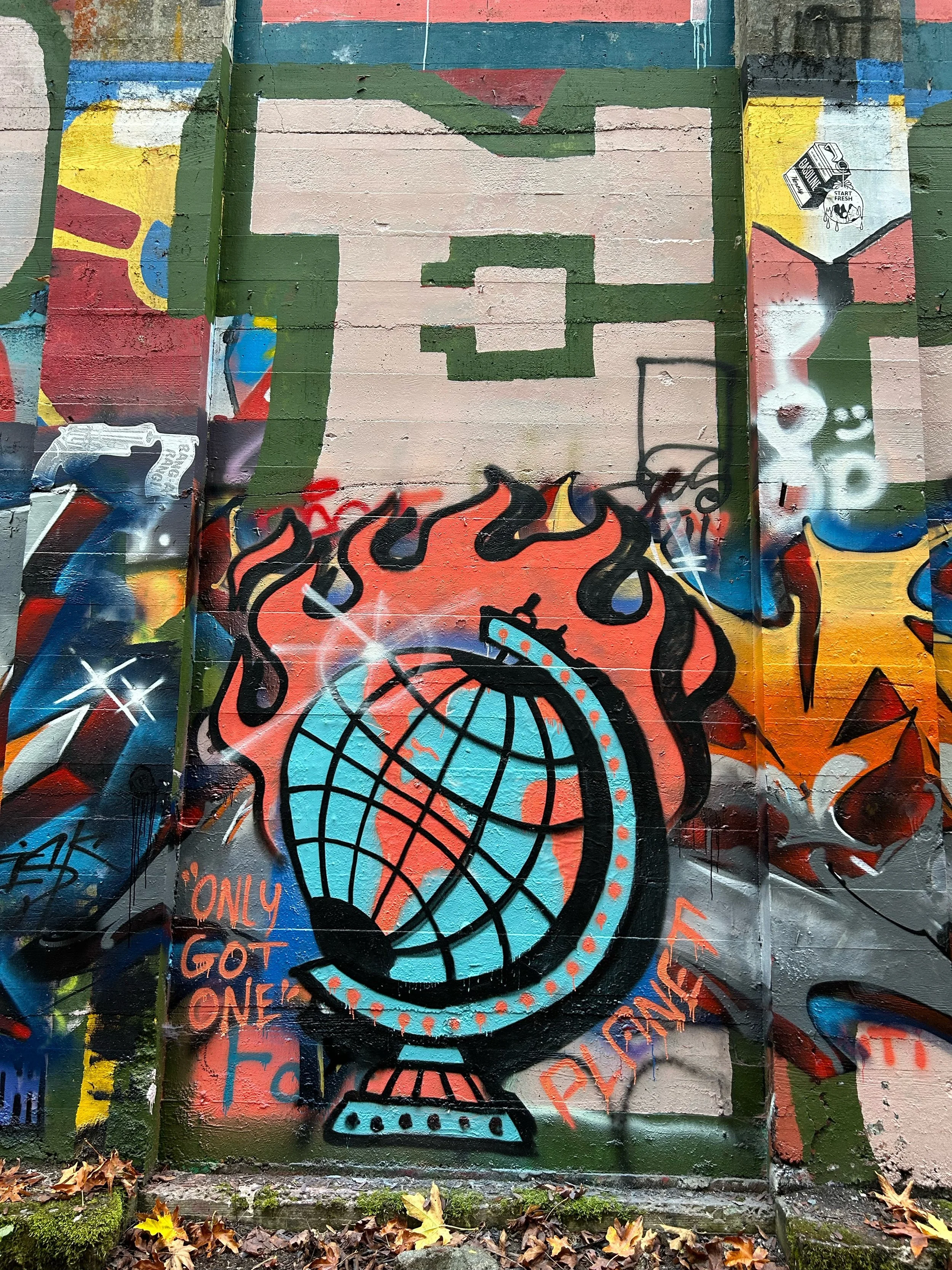Planet’s work takes inspiration from hardcore/punk music, nature, urban art, and spirituality, portraying concepts in a grunge pop art style. The dark and authentic imagery shows a different side of the spirituality that is often left unexposed. A re