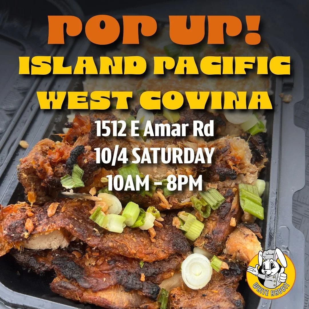 📣 SURPRISE POP UP West Covina! Come down and grab some inasal and sisig burrito today from 10am to 4Pm
