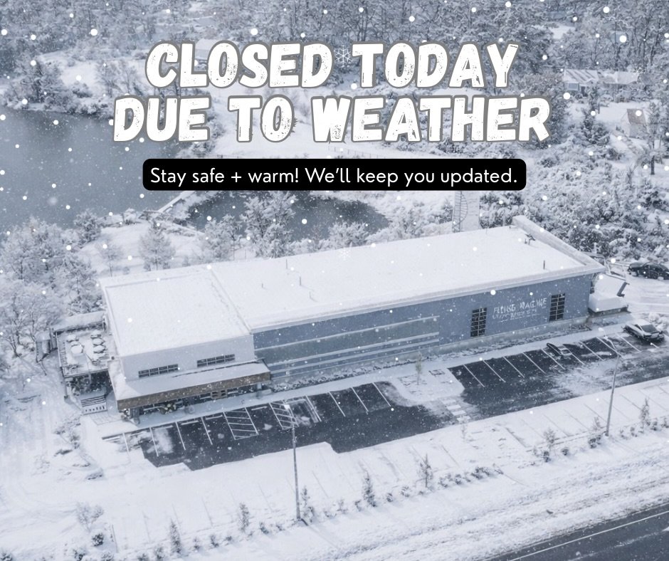 We are closed all day. Enjoy the snow! ❄️

#wilmington #wilmingtonnc #snowday #ncbeer #flyingmachine