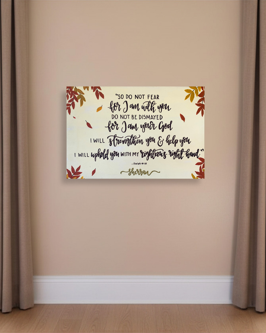 "Do not fear" Canvas Art - 36x24 in 