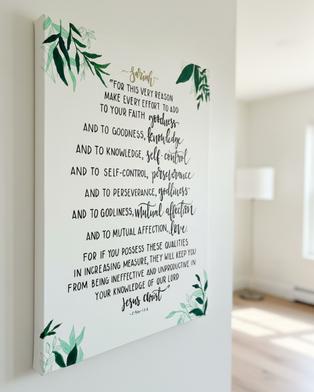 Scripture Canvas 23x33 in