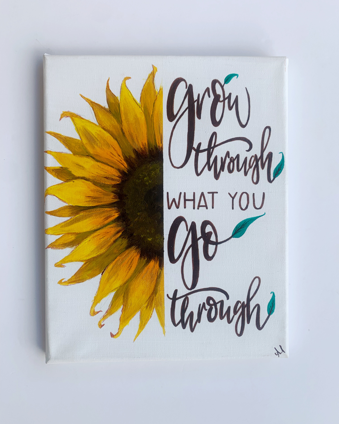 "Grow Through It"m10x12 in Canvas Art