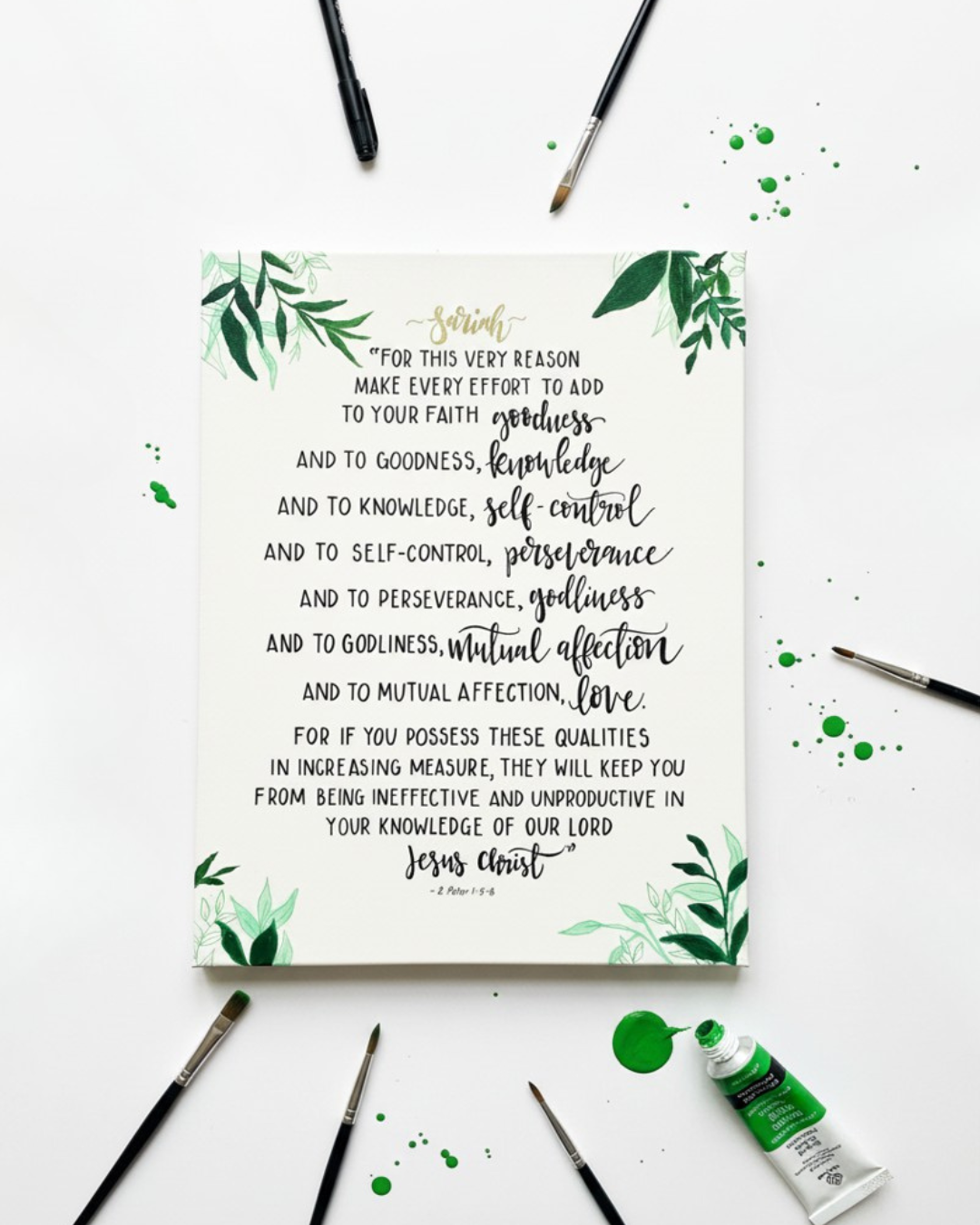 Scripture Canvas 23x33 in