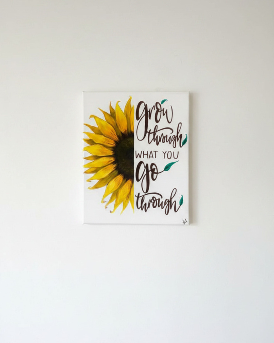 "Grow Through It"m10x12 in Canvas Art