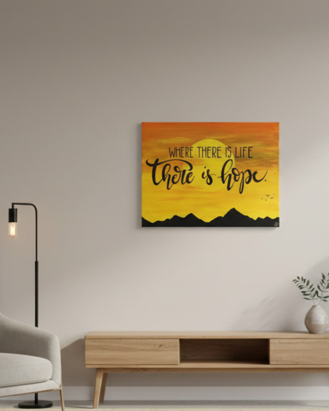 "There is Hope" 33x23 in Canvas Art