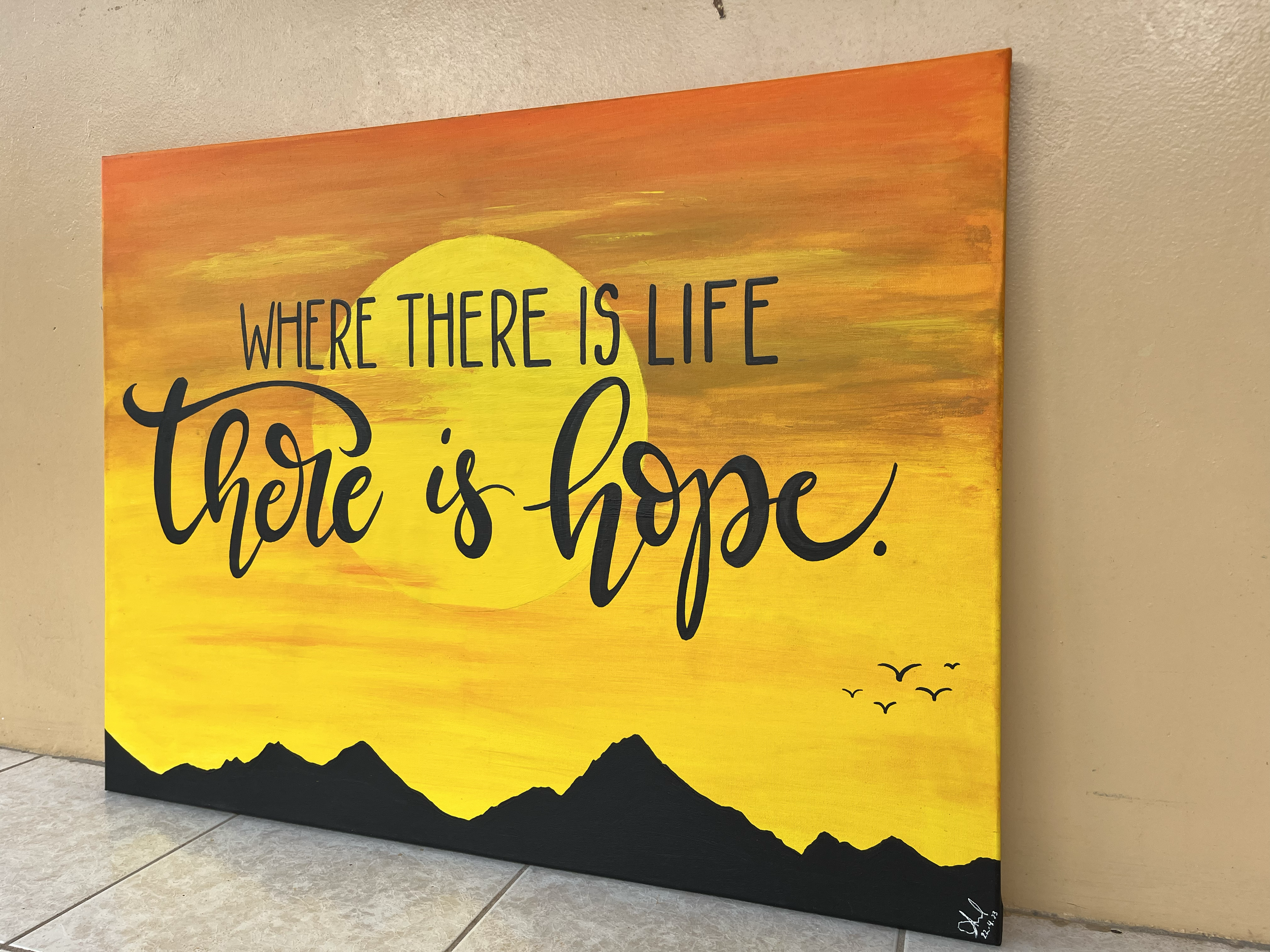 "Hope" - 31"x23" Acrylic on Canvas