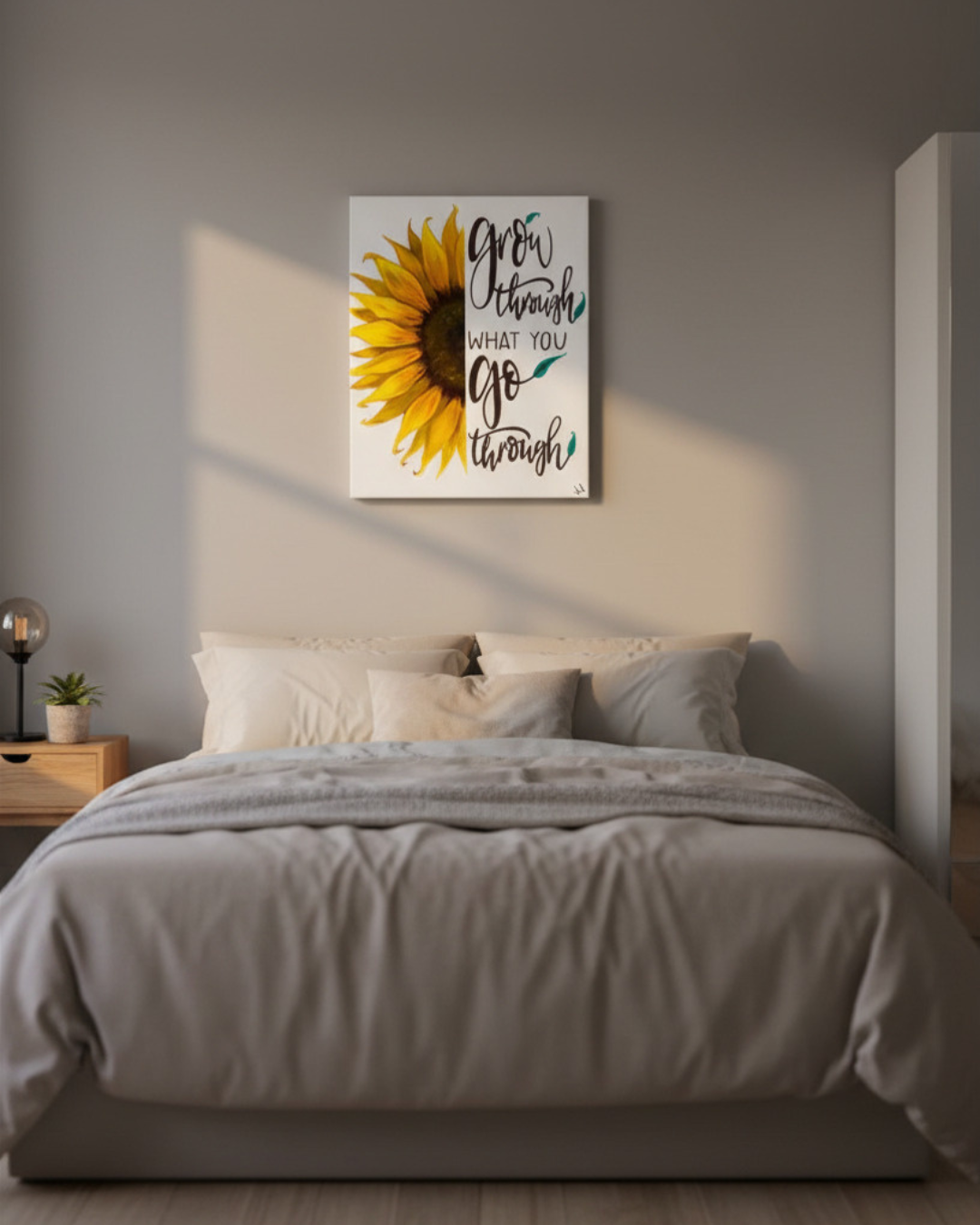 "Grow Through It"m10x12 in Canvas Art