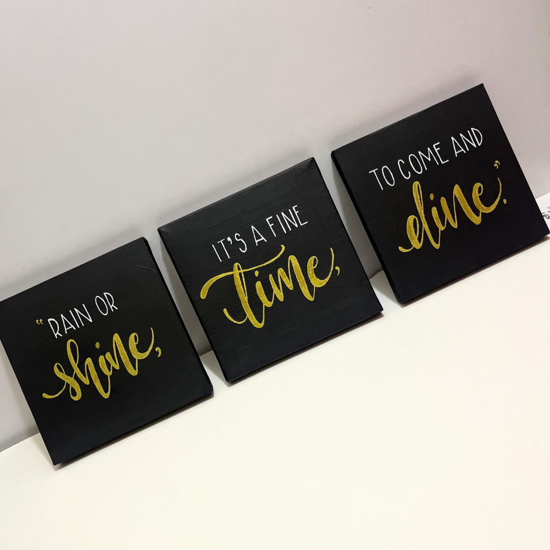 Restaurant Canvas Cluster pieces assorted