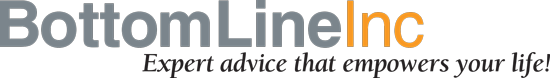 BottomLine Inc logo with slogan 'Expert advice that empowers your life!'