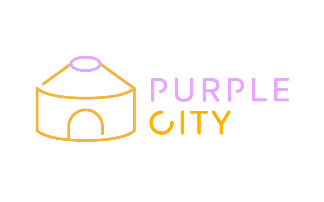 Purple City retreats logo colour