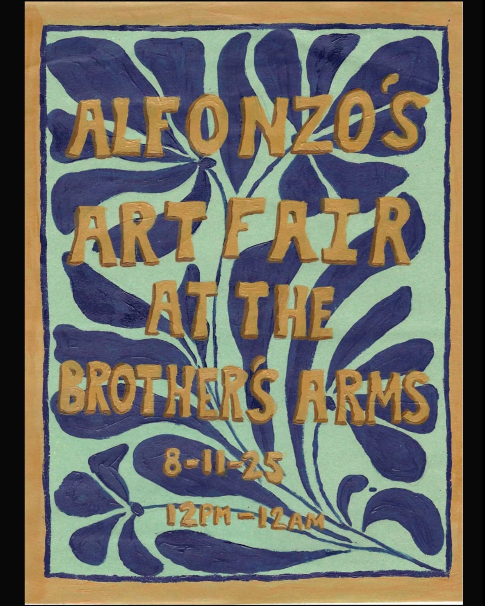 Our last event of the year is Alfonzo&rsquo;s Arts Fair on the 8th of November! Come celebrate the arts at our cosy autumnal Art Fair and browse some of Sheffield's finest art and crafts!

Expect great music, lovely vibes and expertly crafted locally