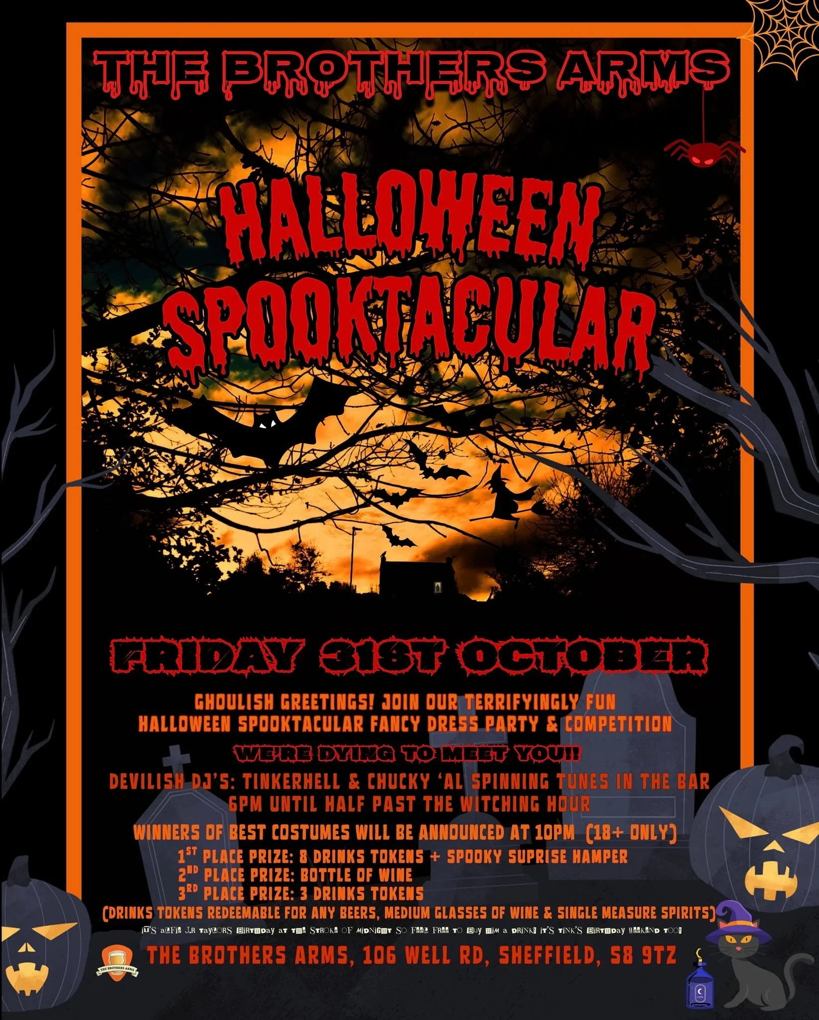 Only two weeks till our Halloween Spooktacular! We can&rsquo;t wait to see everyone dress up for our costume competition and celebrate Halloween with you all! We&rsquo;ll have DJs inside spinning spooky tunes till late in the night and the winner of 