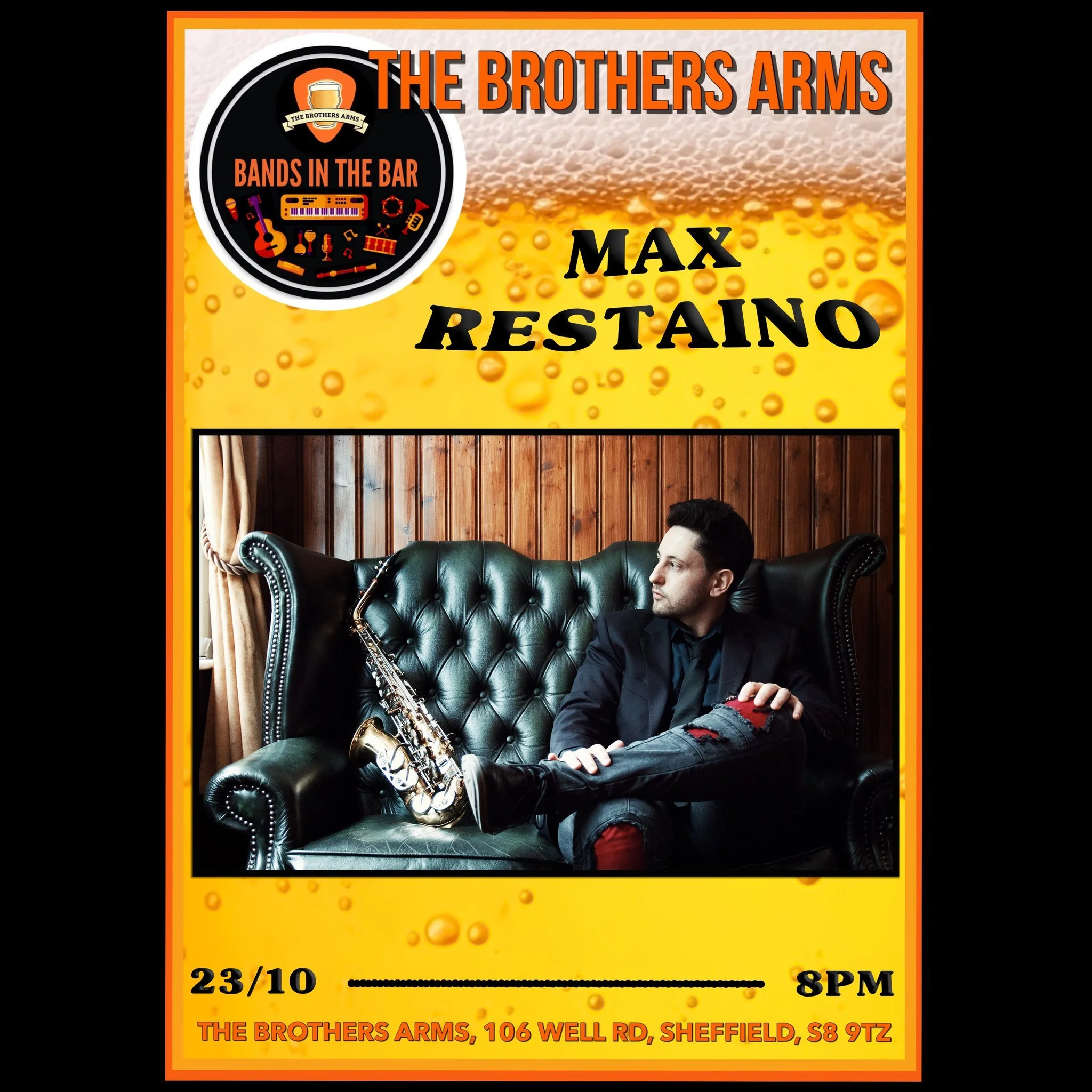🎤🎶🎤TONIGHT🎤🎶🎤
We have the wonderful Max Restaino performing next Thursday! He&rsquo;s is a British-born singer, songwriter, producer, and multi instrumentalist, blending jazz and pop with energy and flair. He is particularly known for his soulf