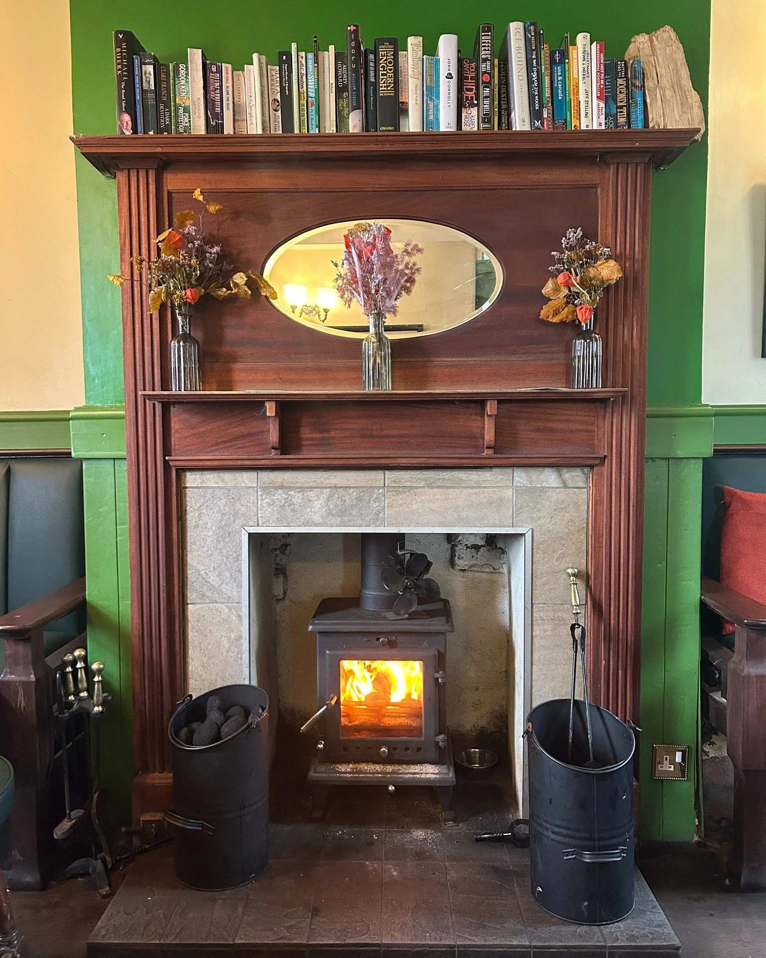 Our fires are back on for these colder months! Come have a cosy drink and escape the chill outside!