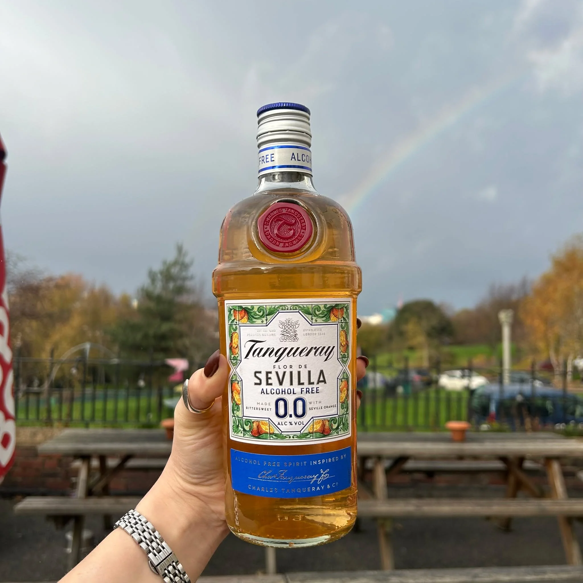 We have a new alcohol free spirt on the bar! Flor de Sevilla 0.0% Alcohol Free Spirit from Tanqueray is zesty, bold, full of bittersweet complexity and blooming with a floral orange blossom finish. It&rsquo;s &pound;3.60 for a single with a mixer and