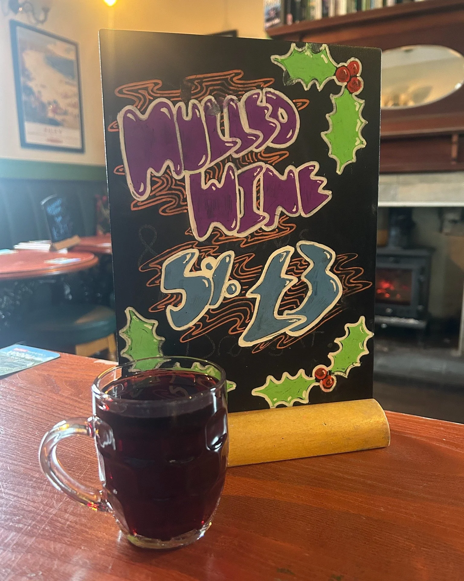 Warm up with our mulled wine this week! It&rsquo;s only &pound;3 and great for keeping cosy during this cold month!