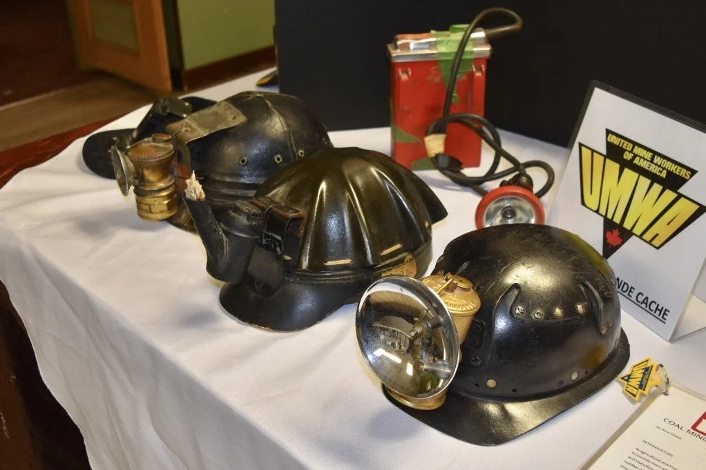 Some of collector Bob Crawfords old helmets