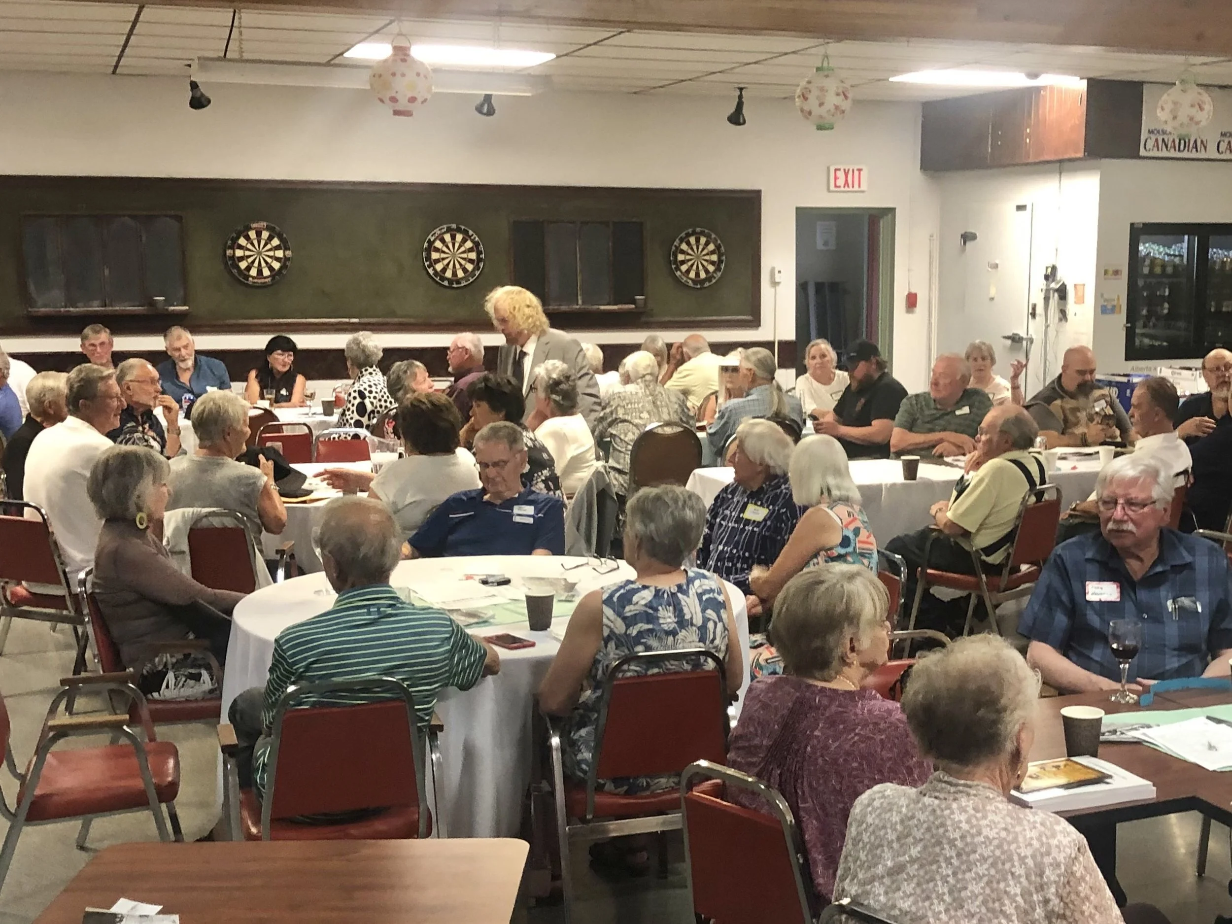 Full house of celebrants at the Legion