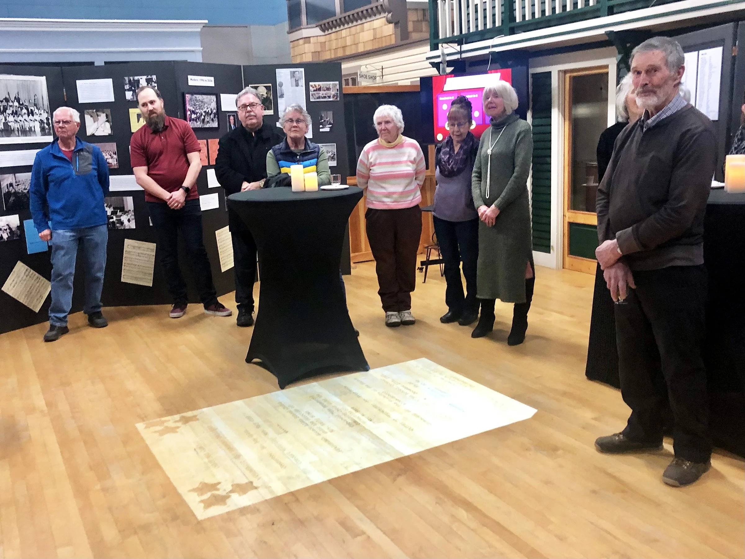 Patrons listening to Mayor Pat Rypiens acknowledgement speech