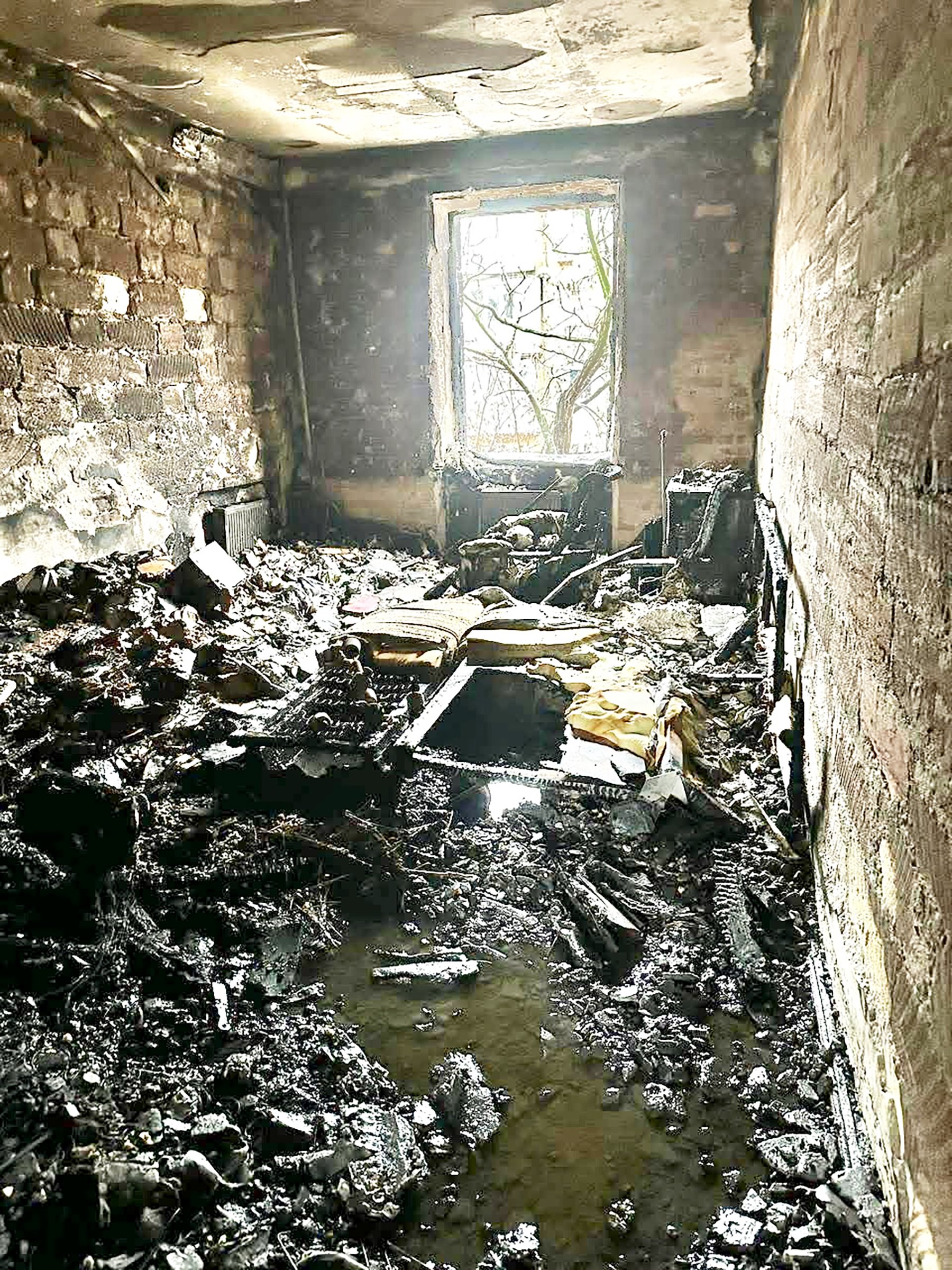  My friends house damaged by a missile strike