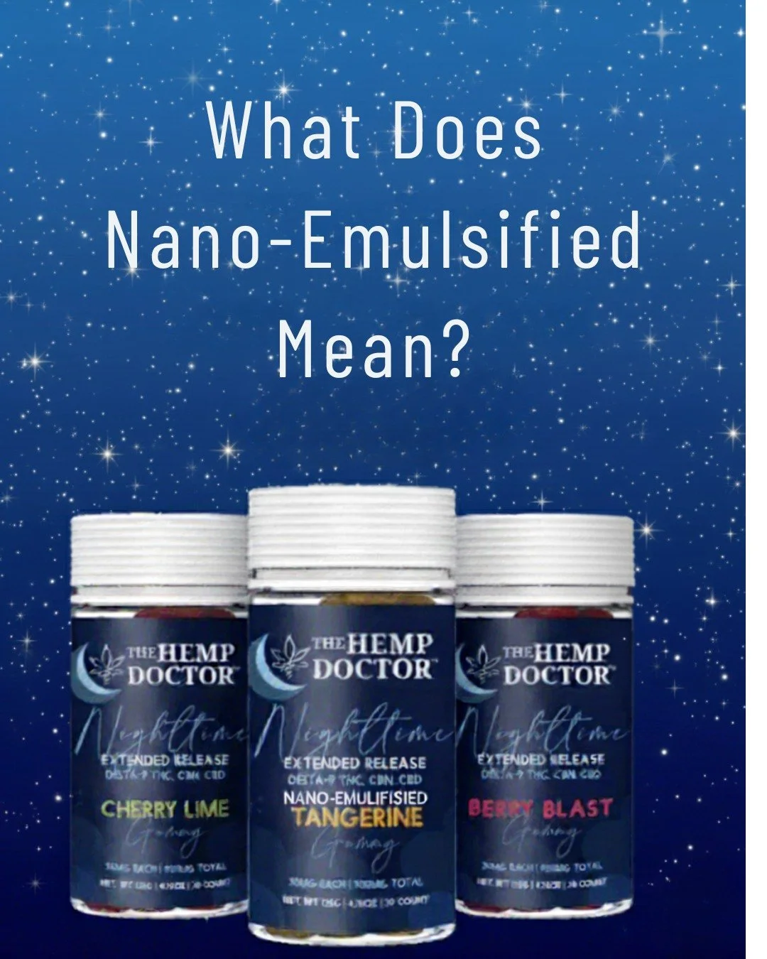 When choosing gummies, knowing how they're made helps. Nano-emulsified extracts mean the active ingredients are broken down into super tiny particles before blending into the gummies. 

This creates a smooth texture and consistent quality in every pi