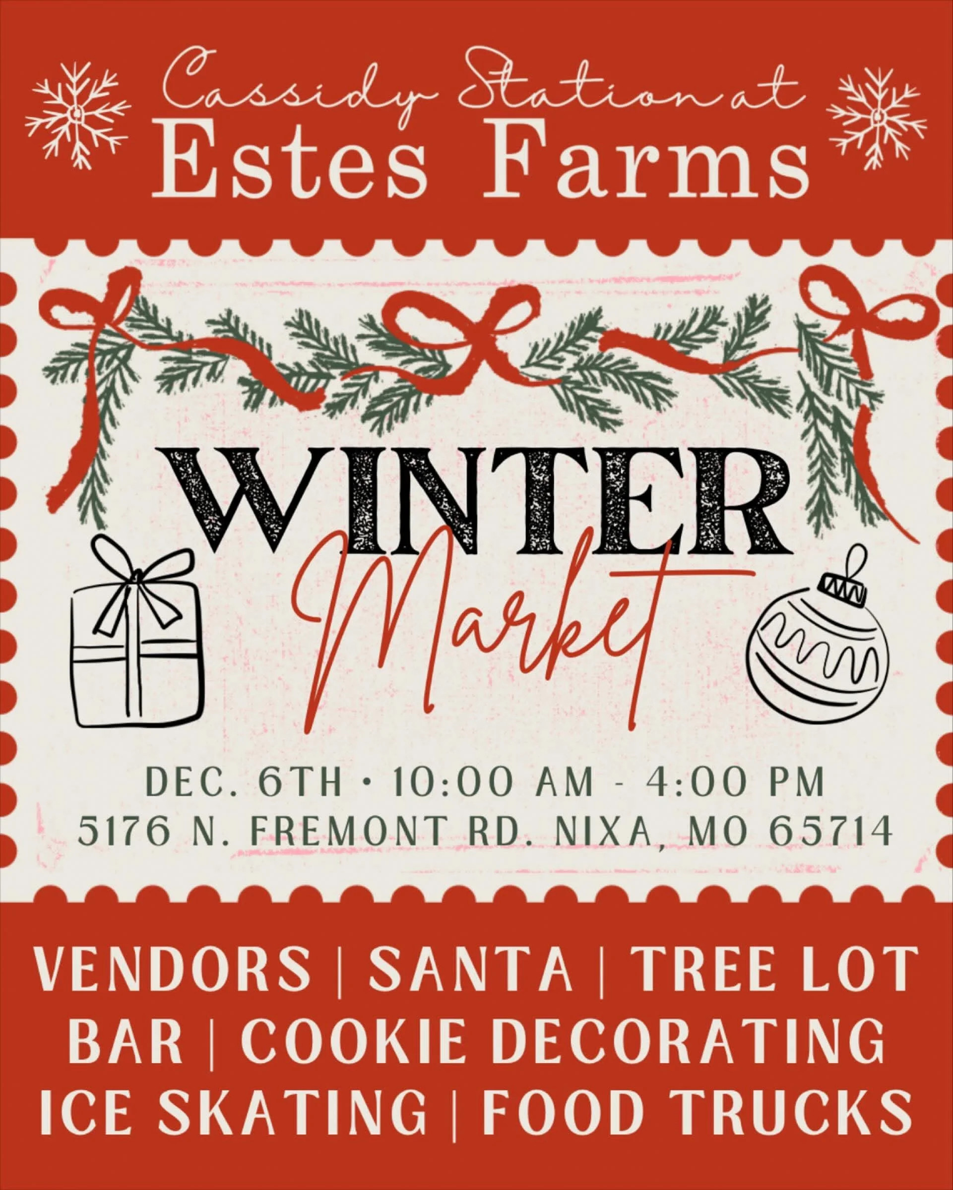 Winter Market - Cassidy Station at Estes Farms