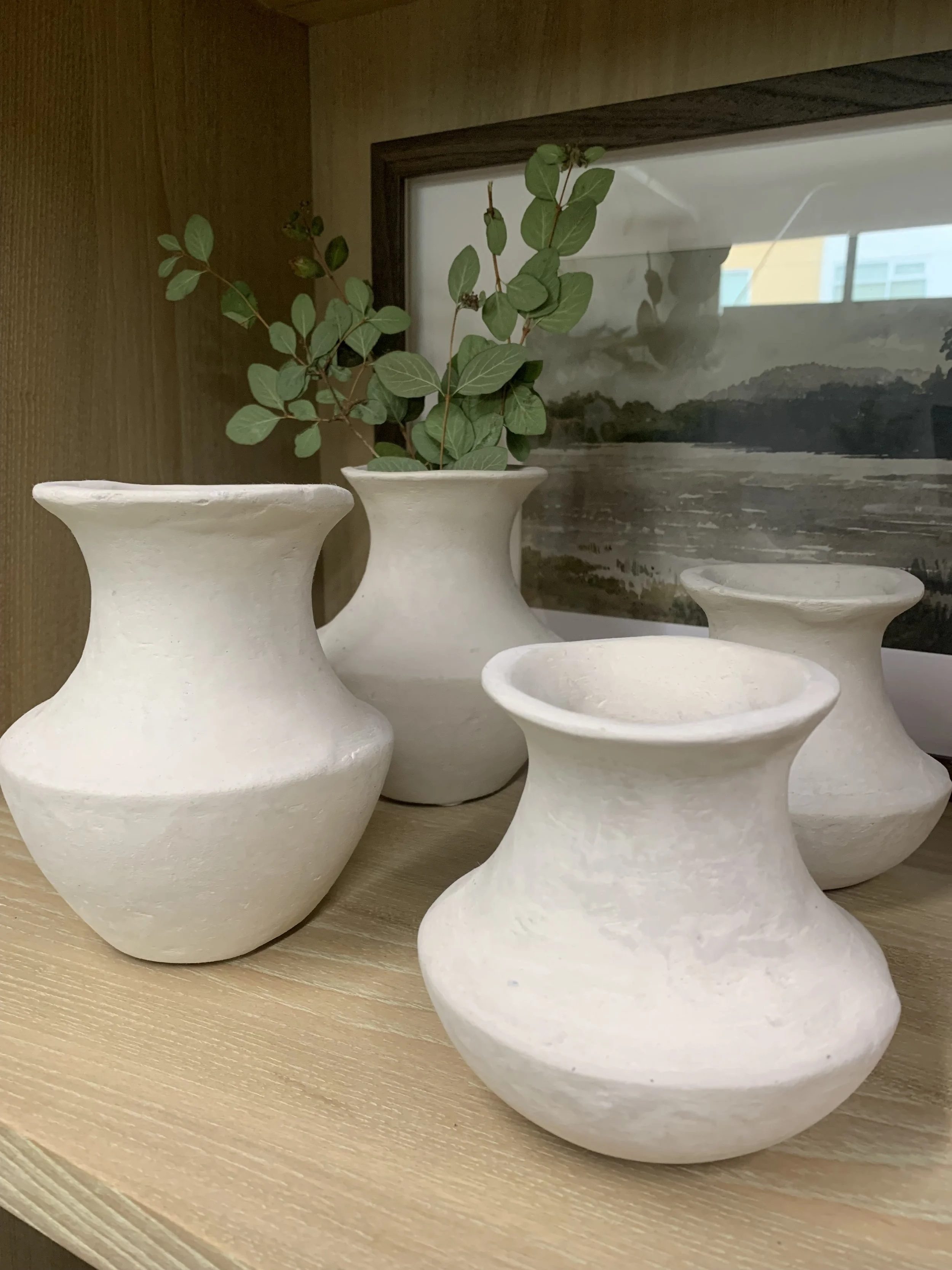 "Lily" Paper Mache bud vase - small