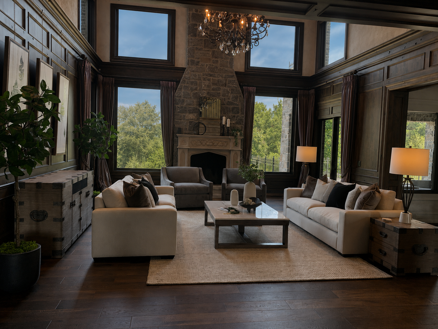 Residential Living Room Interior Design
