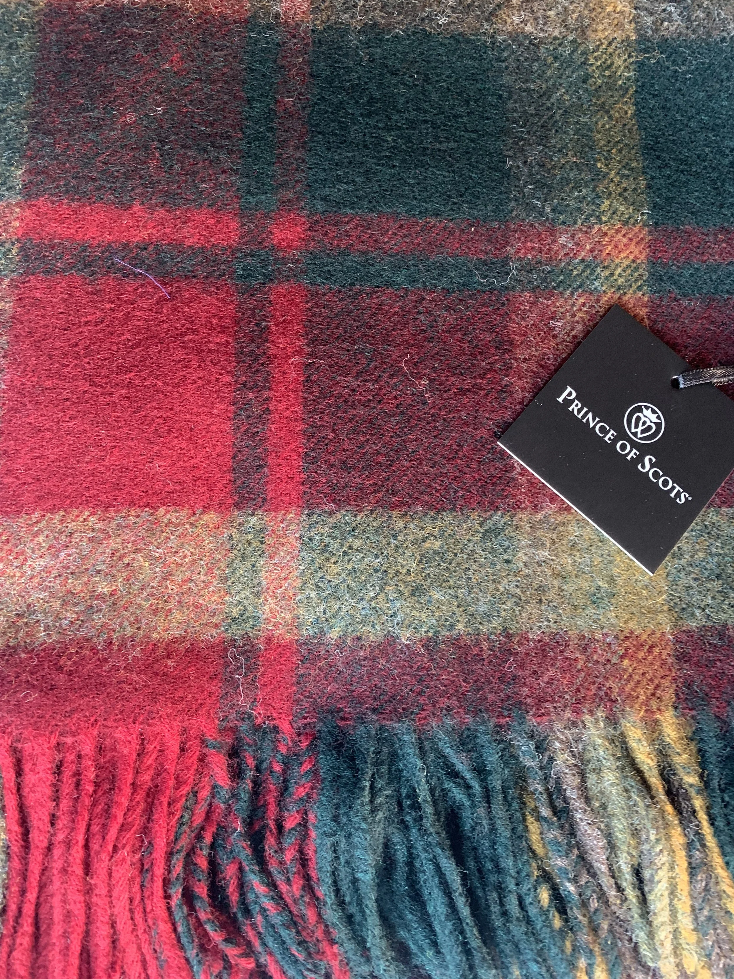 Lambs wool  Throw Blanket  | Prince of Scots