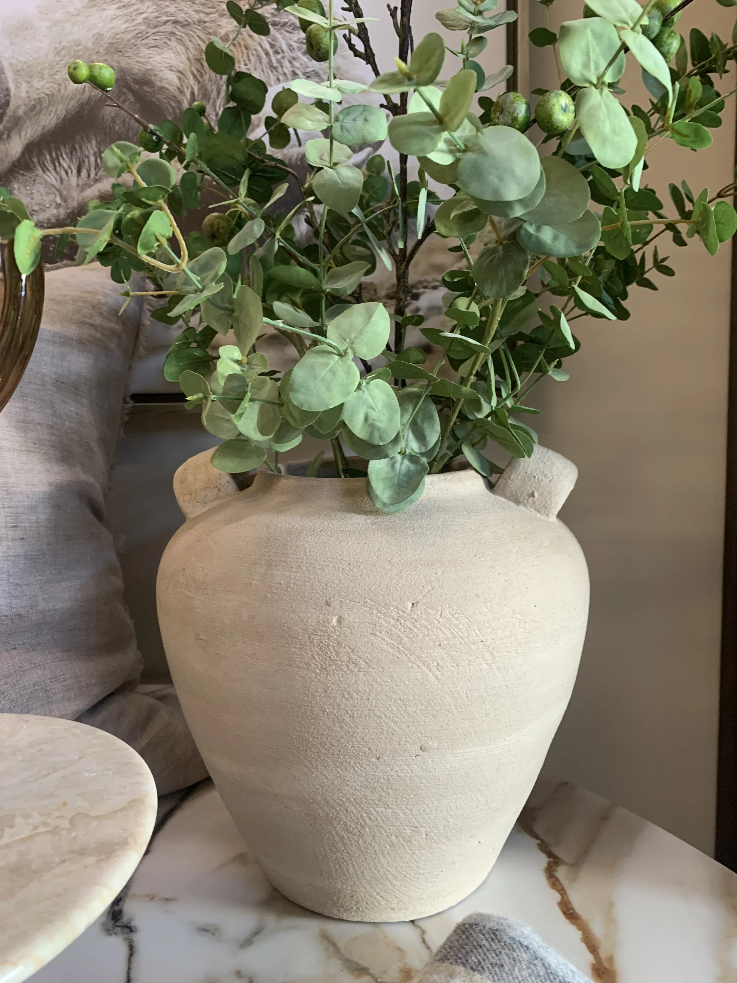 Natural Textured Vase w/ Handles