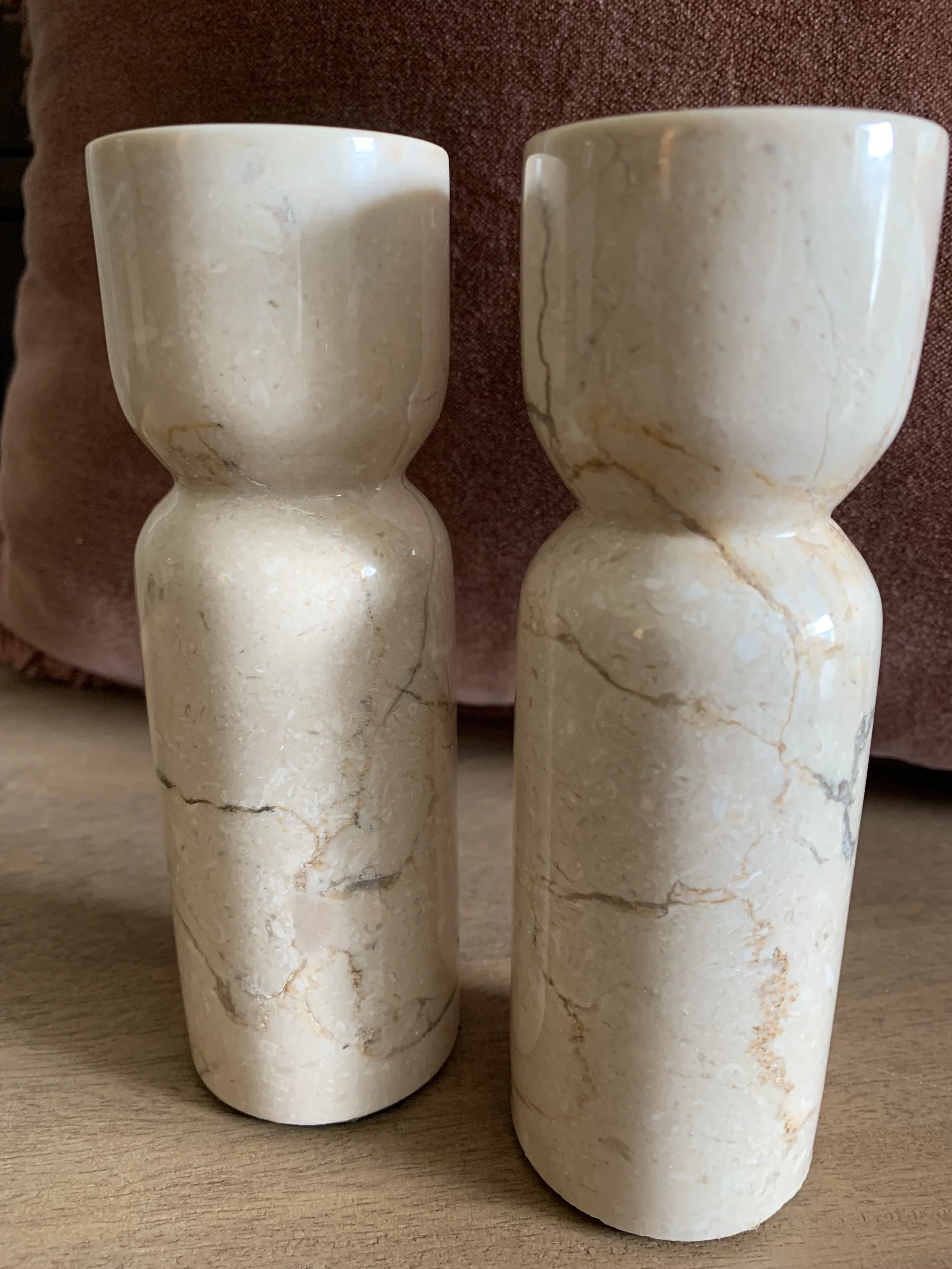 Natural Marble Candlestick - Style 1