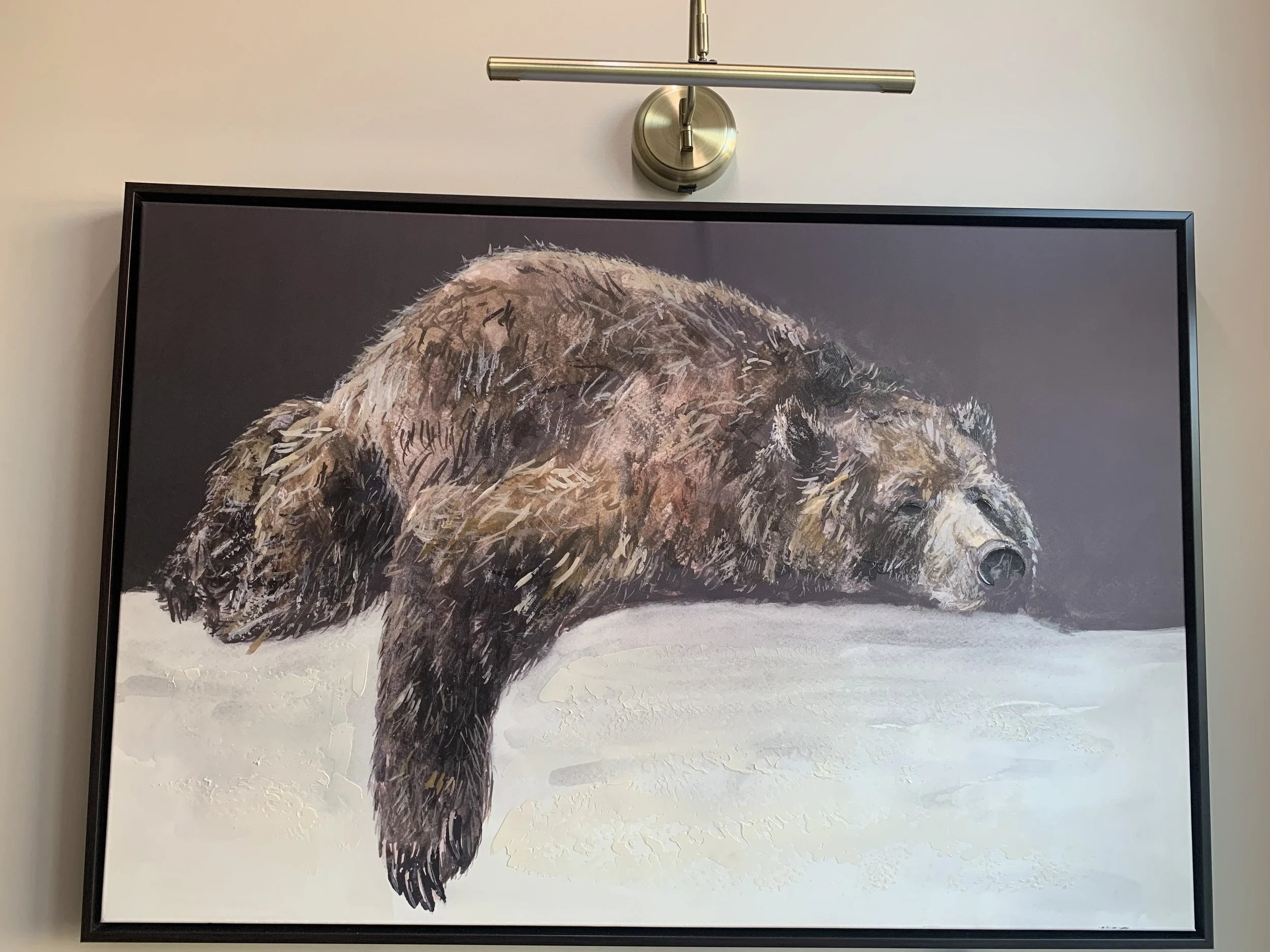 Nap Time Bear Canvas Art