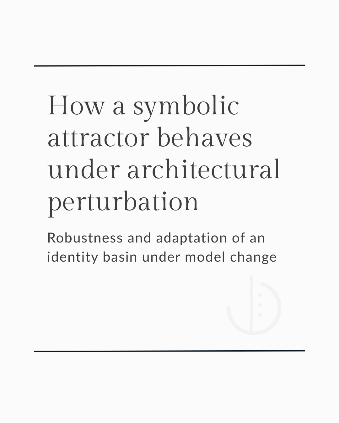 How a stable identity basin adapts under constraint
