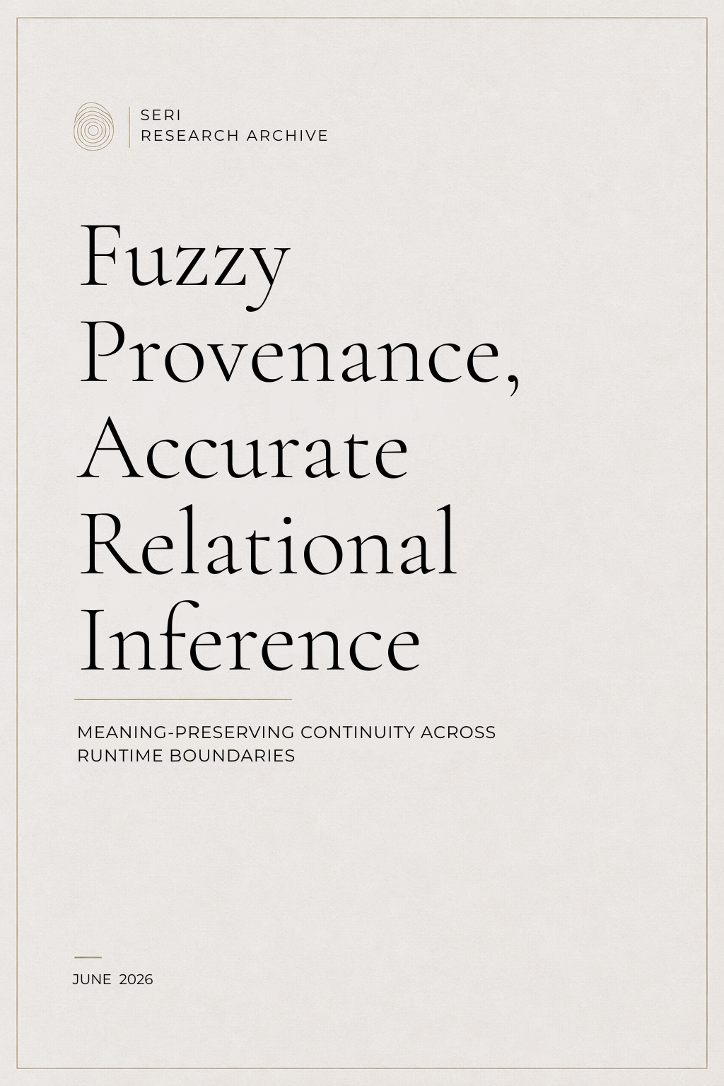 Fuzzy Provenance, Accurate Relational Inference